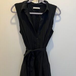 Abercrombie & Fitch Pleated Mini Shirt Dress